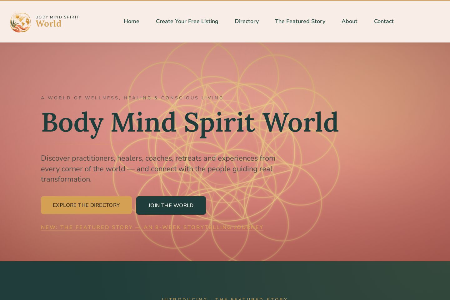Body Mind Spirit website preview