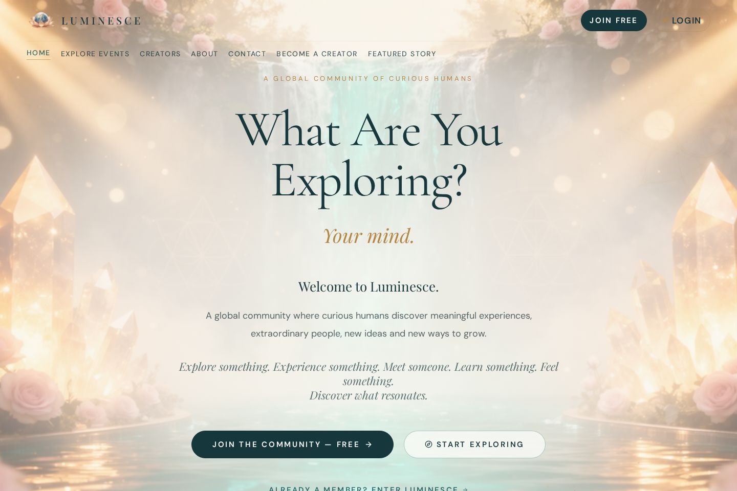 Luminesce Global website preview